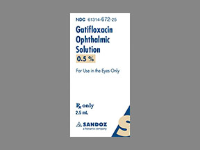 Gatifloxacin Bottle — prescription drug image