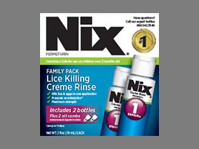 Nix Creme Rinse Bottle — prescription drug image