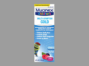 Mucinex Cold Childrens Bottle — prescription drug image