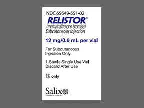 Relistor Vial — prescription drug image