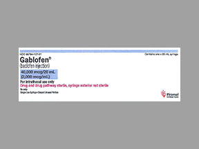 Gablofen Syringe — prescription drug image