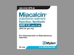 Miacalcin Vial — prescription drug image