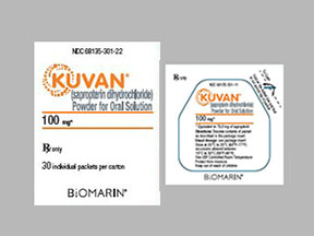 Kuvan Packet — prescription drug image