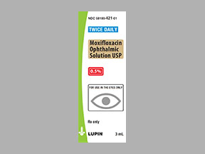 Moxifloxacin Hcl (2X Day) Bottle — prescription drug image