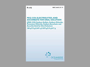Peg-3350/Electrolytes/Ascorbat Kit — prescription drug image