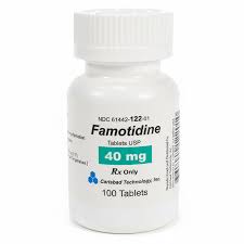 Famotidine Bottle — prescription drug image