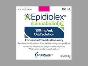 Epidiolex Bottle — prescription drug image