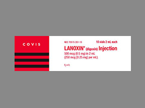 Lanoxin Vial — prescription drug image