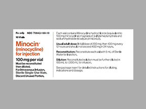 Minocin Solution Reconstituted — prescription drug image
