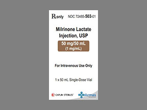 Milrinone Lactate Vial — prescription drug image