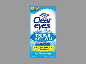 Clear Eyes Triple Action Bottle — prescription drug image