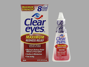 Clear Eyes Max Redness Relief Bottle — prescription drug image