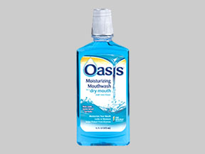 Oasis Moisturizing Mouthwash Bottle — prescription drug image