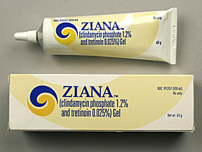 Ziana Tube Of Gel — prescription drug image