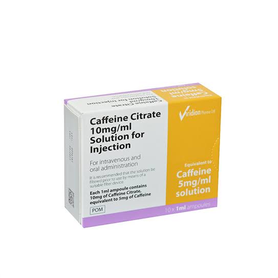 Caffeine Citrate Vial — prescription drug image
