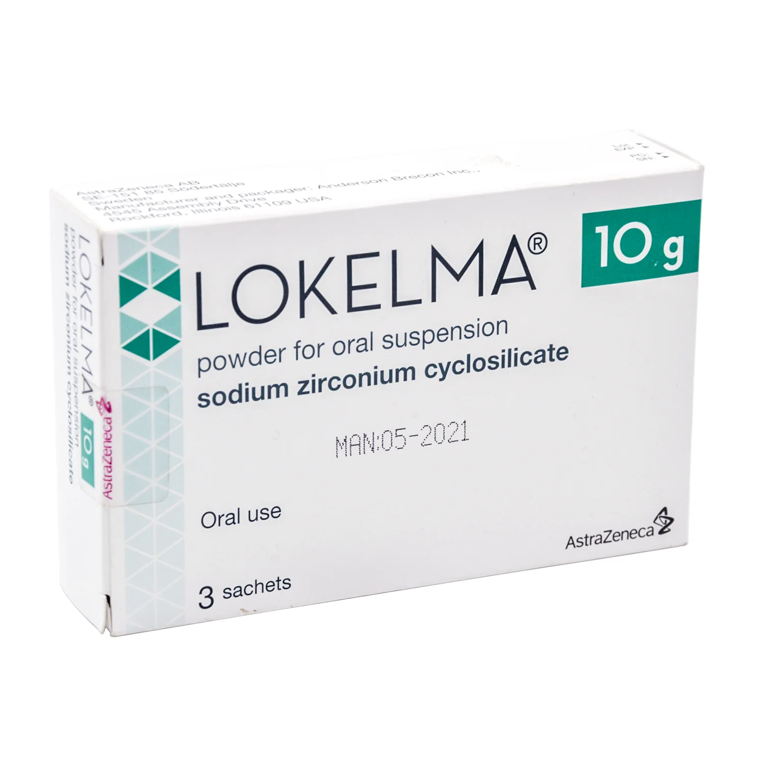 Lokelma Packet — prescription drug image