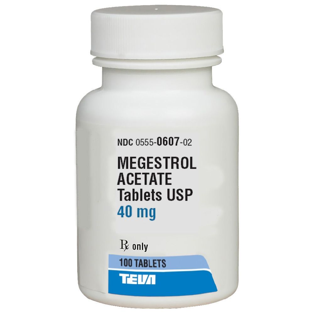 Megestrol Acetate Bottle — prescription drug image