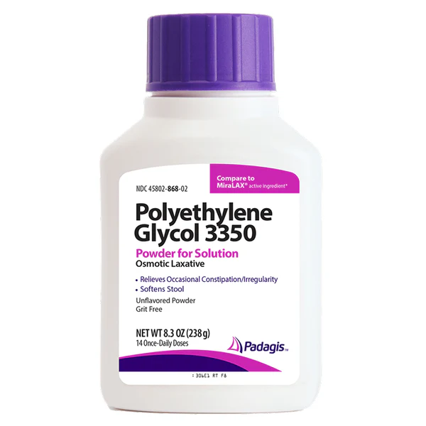 Polyethylene Glycol 3350 Bottle Of Powder — prescription drug image
